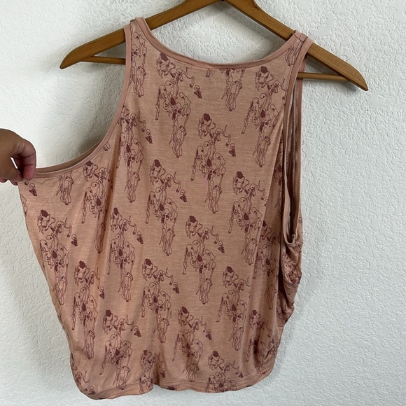 H&M Skeleton Dancing Bat Wing Draped Tank Top - Picture 4 of 8